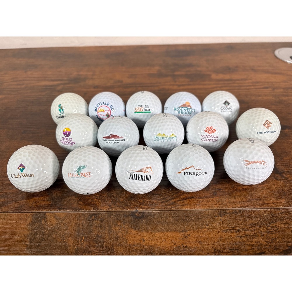Lot of 15 Arizona Golf Club Logo Balls Phoenix Scottsdale Ventana Canyon Wigwam